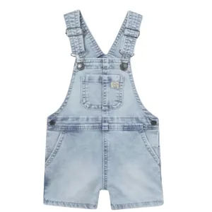 Mayoral - Baby Soft Denim Shorts Overalls in Light Blue (12mo)