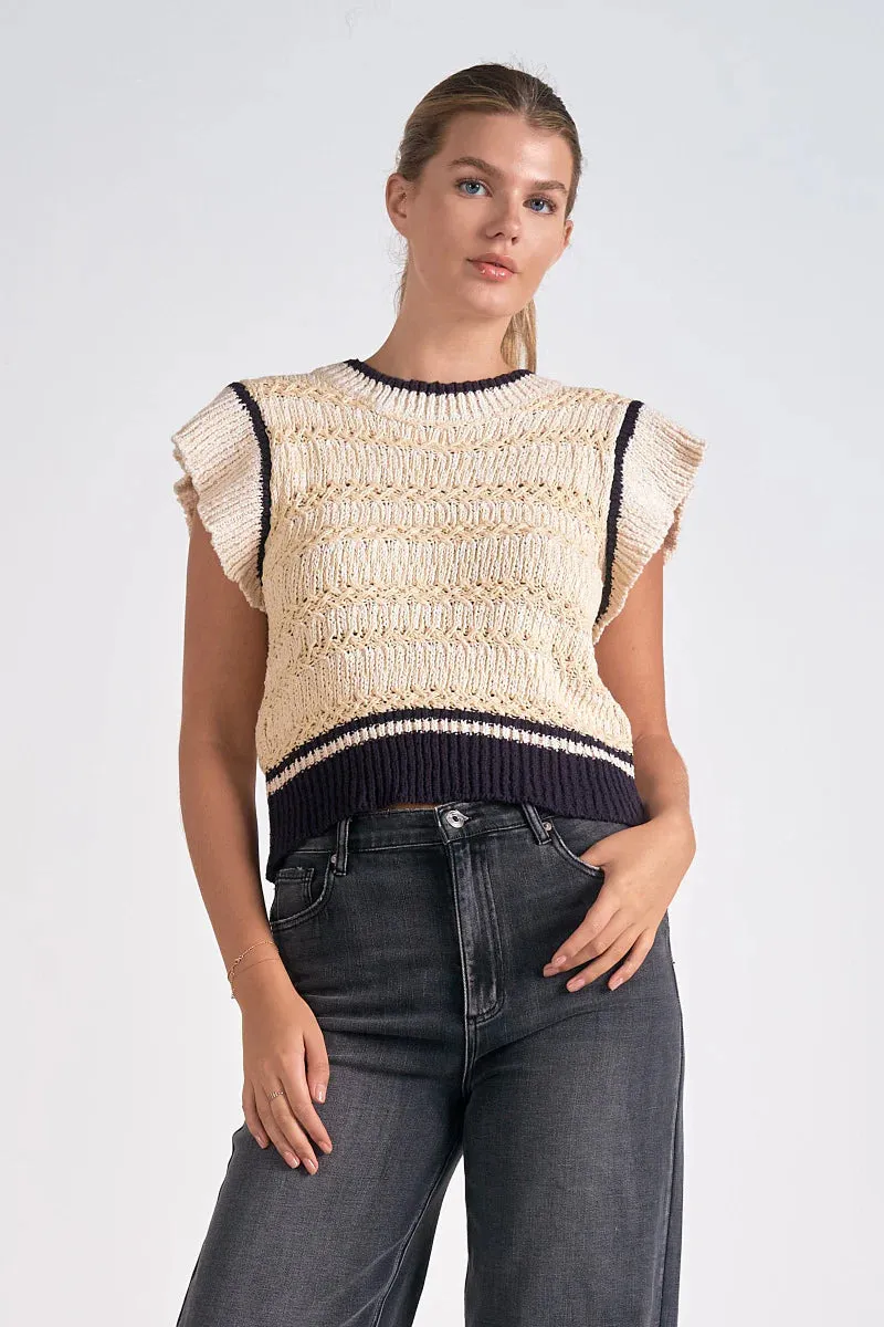 Meadow Cap Sleeve Sleeveless Sweater