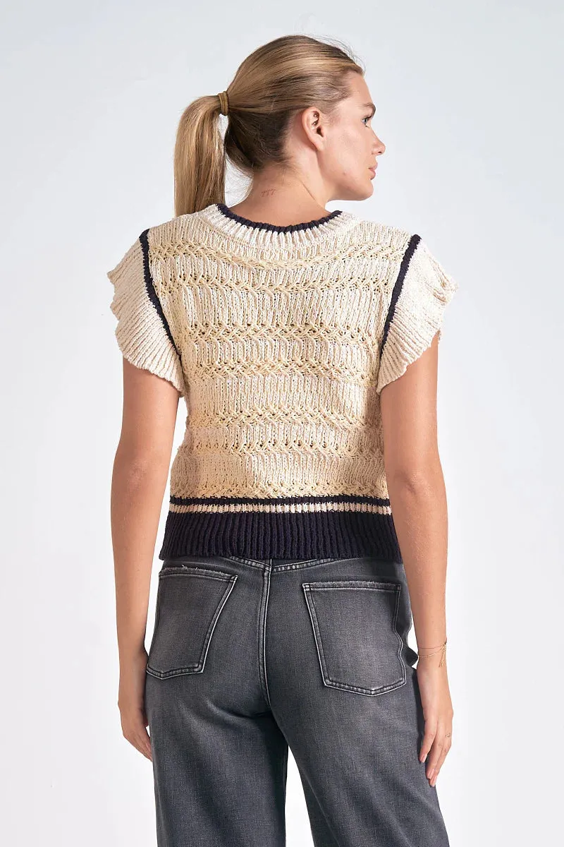 Meadow Cap Sleeve Sleeveless Sweater