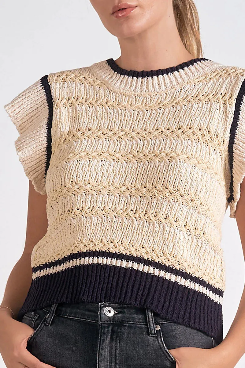 Meadow Cap Sleeve Sleeveless Sweater
