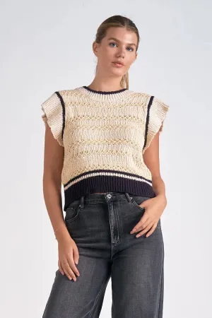 Meadow Cap Sleeve Sleeveless Sweater