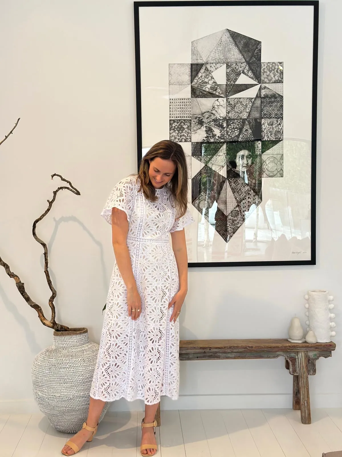 Medal Dress - Porcelain Broderie