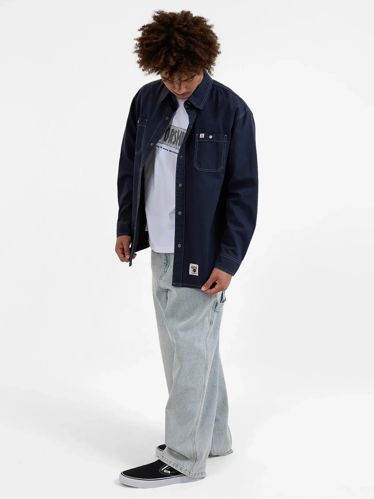 Men's Arachnid Overshirt - Black Iris