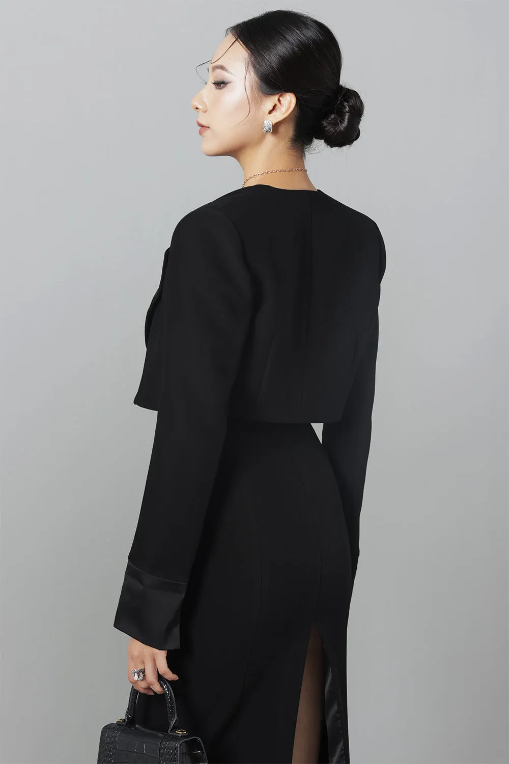 Patricia Pencil Long Sleeved Twill Calf Length Set