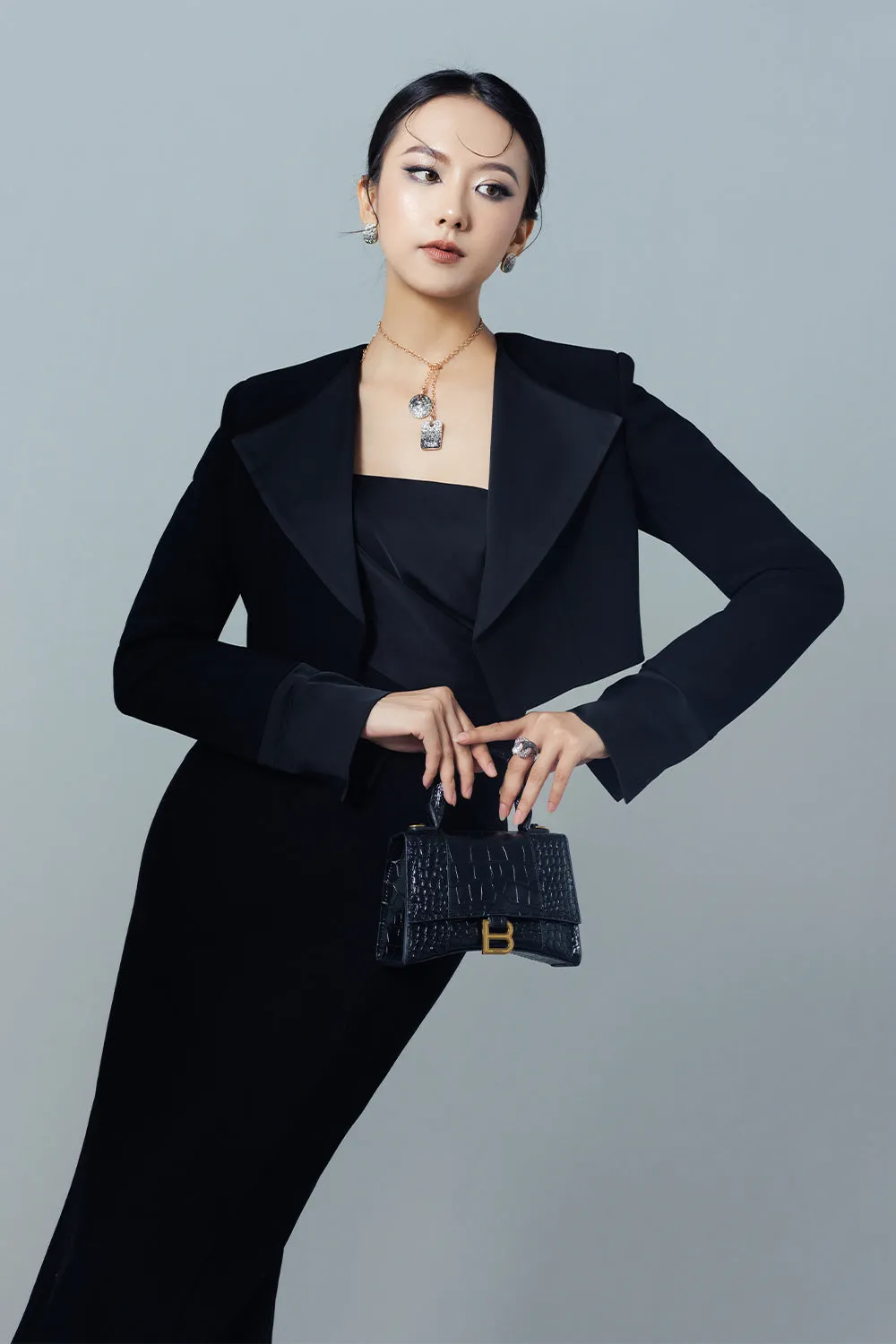 Patricia Pencil Long Sleeved Twill Calf Length Set