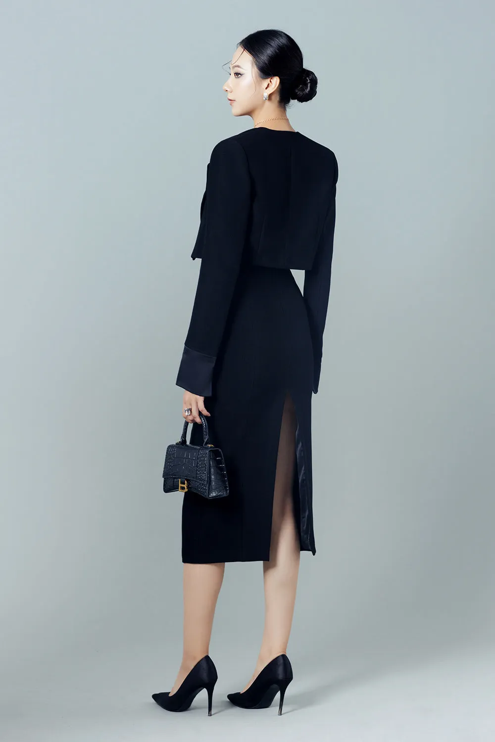 Patricia Pencil Long Sleeved Twill Calf Length Set