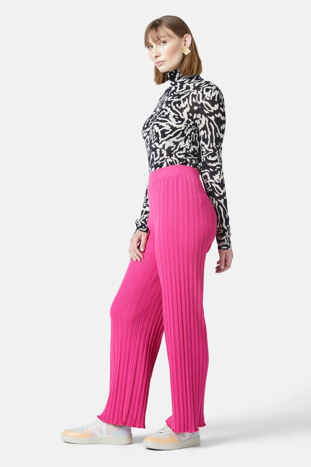 Pleat Knit Pant
