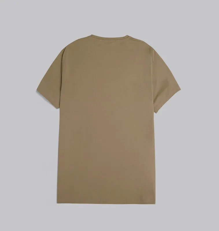 Premium Round-Neck Tshirt  - BEIGE- Available in store