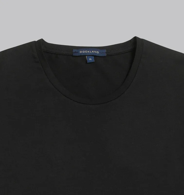 Premium Round-Neck Tshirt  - BLACK