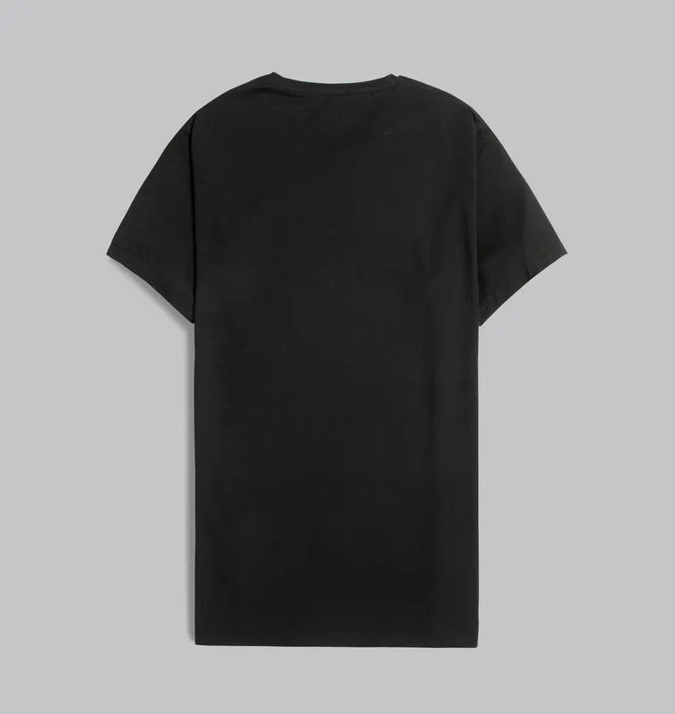 Premium Round-Neck Tshirt  - BLACK