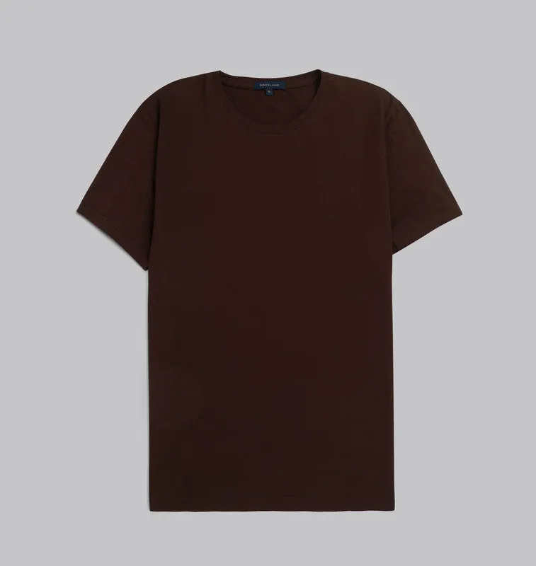 Premium Round-Neck Tshirt  - BROWN- Available in store
