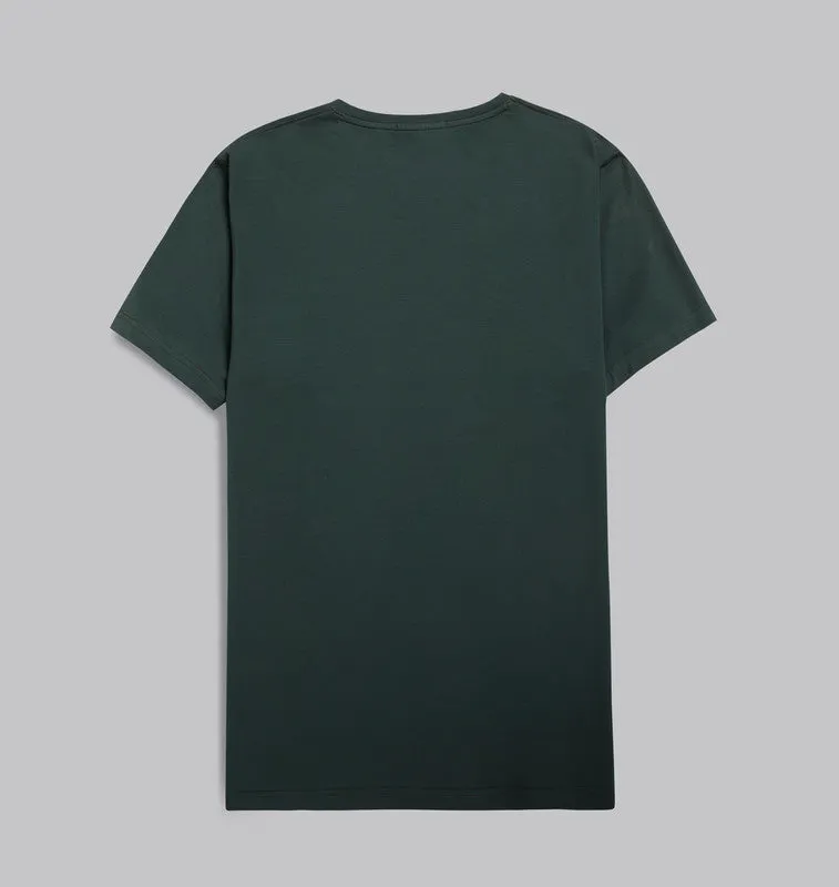 Premium Round-Neck Tshirt  - DARK OLIVE- Available in store