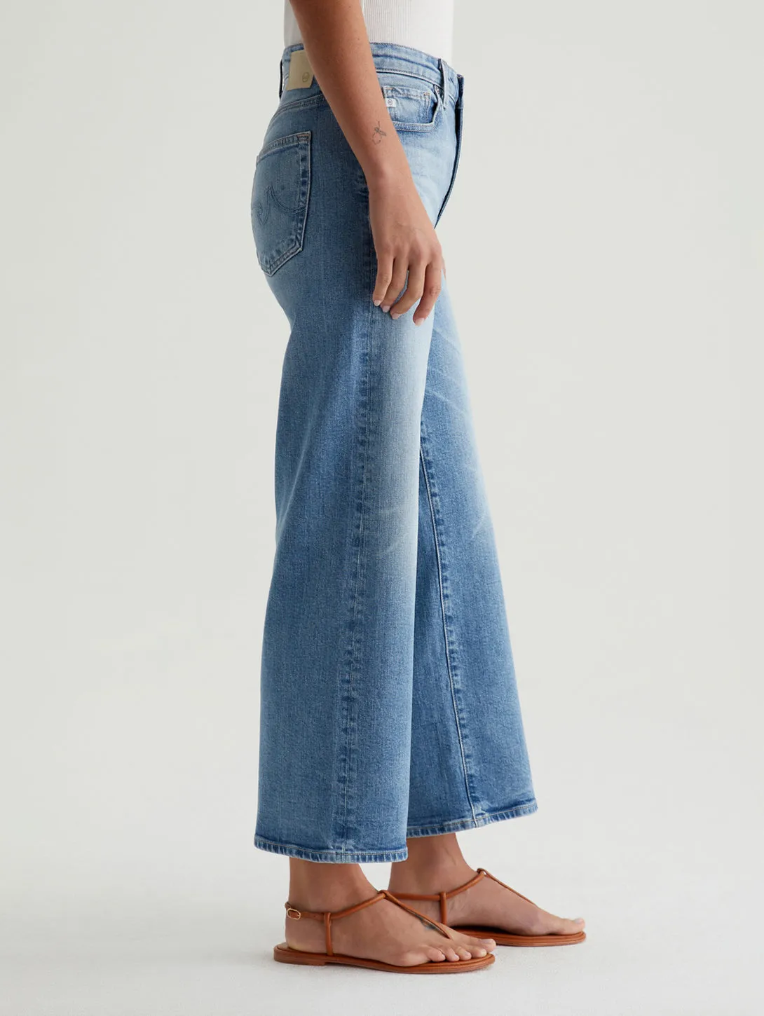 Saige Wide Crop Jean - Helios