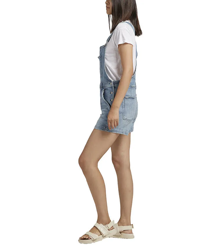 Silver Jeans Relaxed Fit Shortalls | Indigo