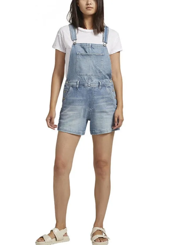 Silver Jeans Relaxed Fit Shortalls | Indigo