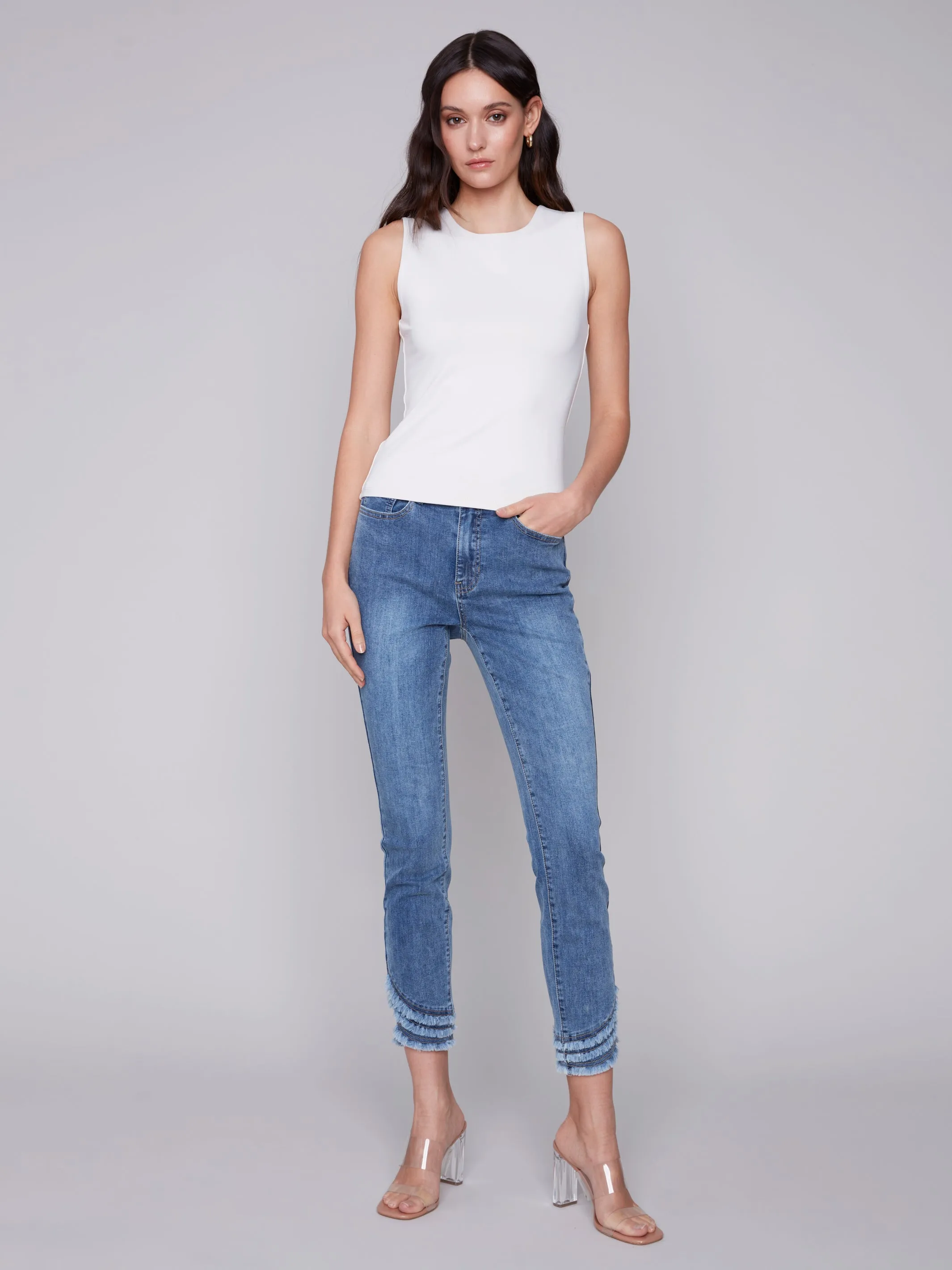 Sleeveless RIB Top