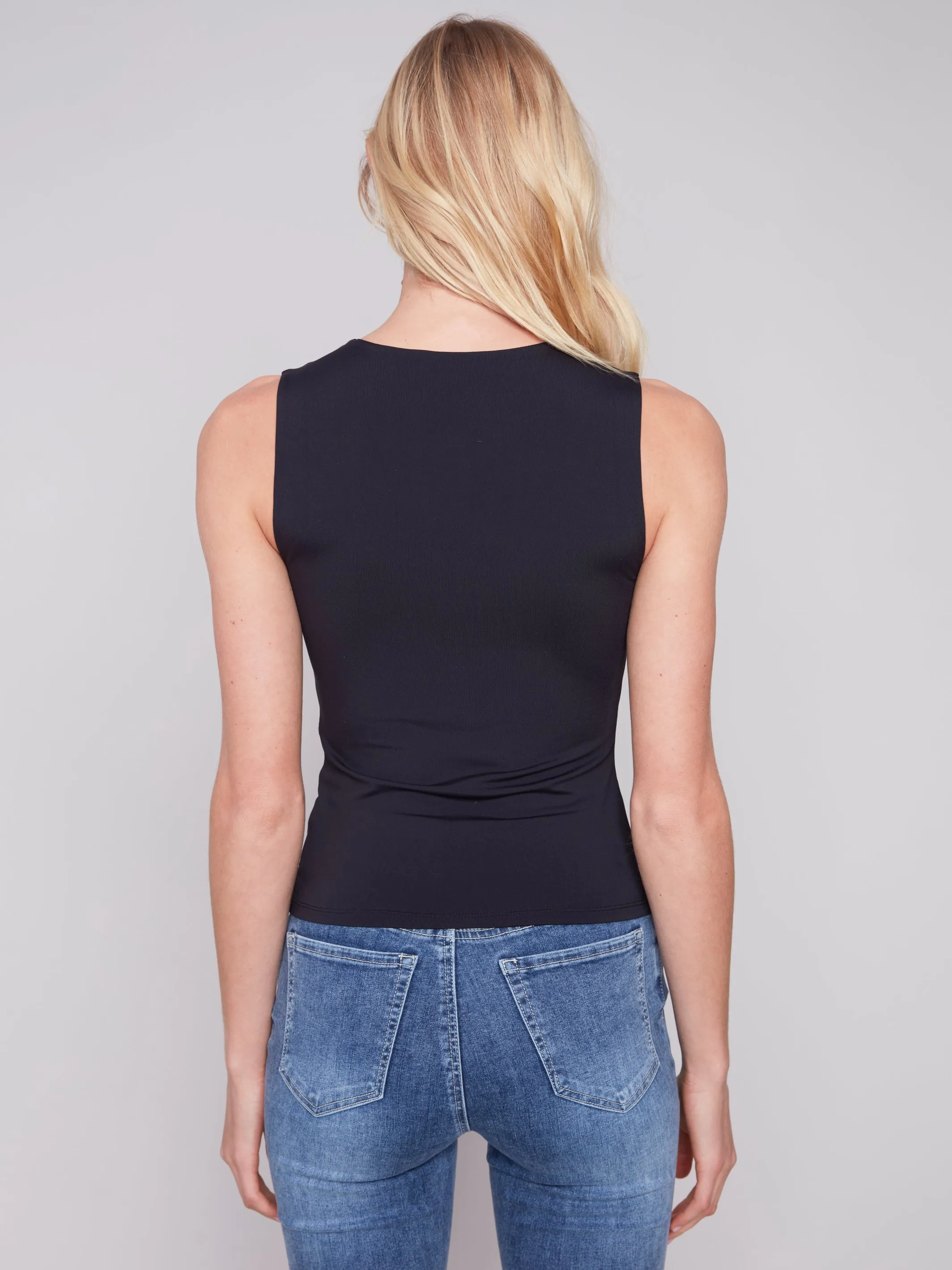 Sleeveless RIB Top