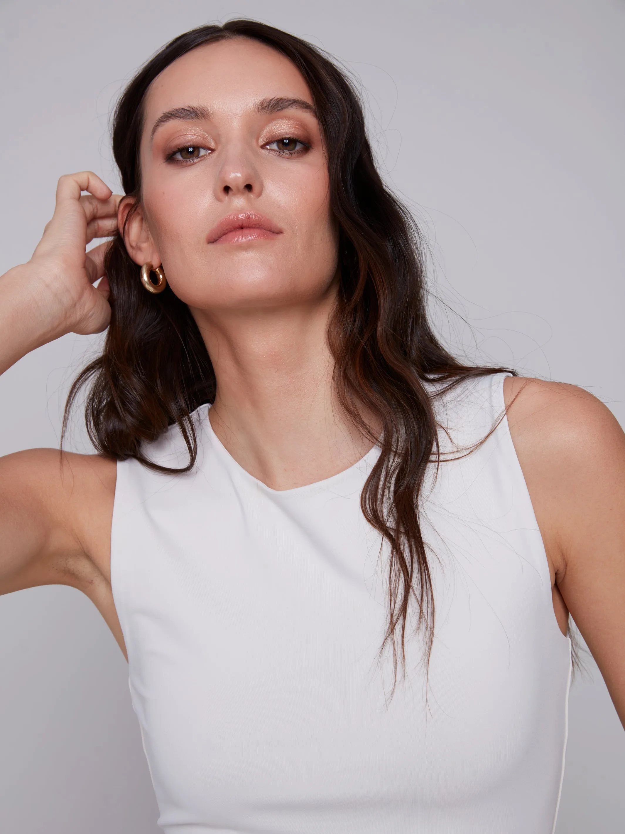 Sleeveless RIB Top
