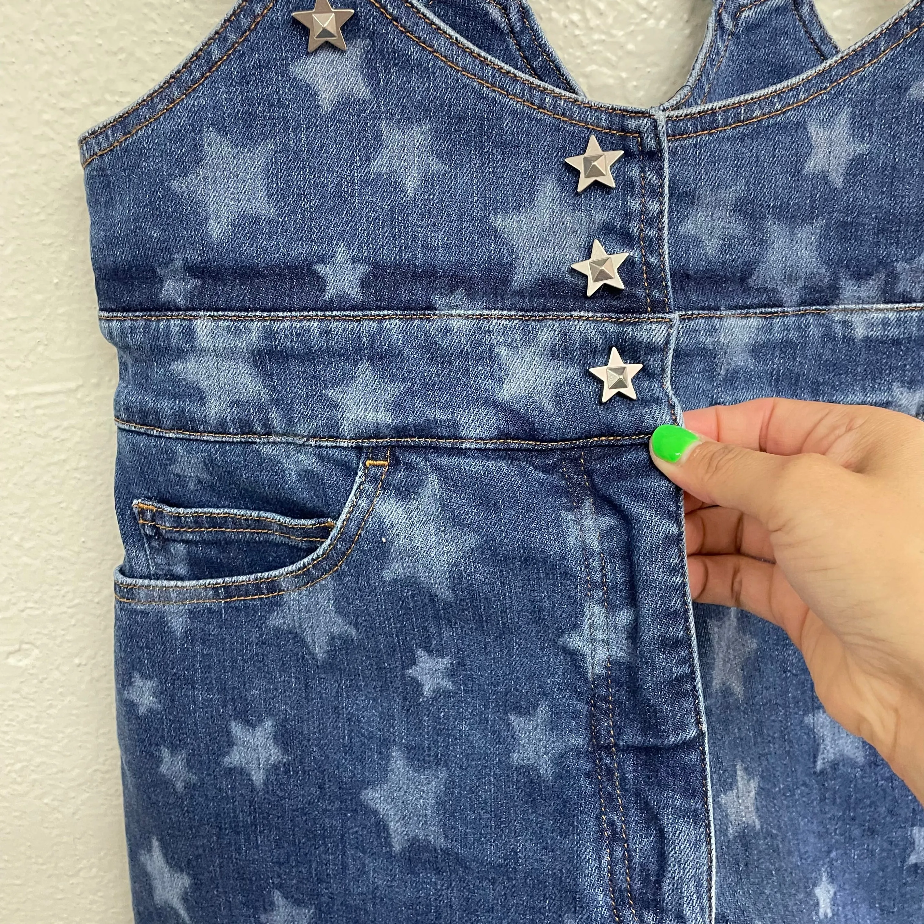 Star Print Overalls
