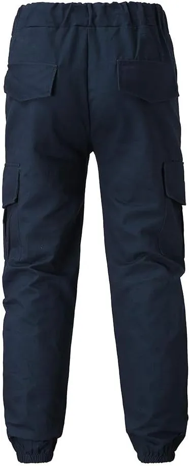 Sweatpants for Men with Pockets Men's Casual Cargo Pants Loose Fit Jogger Sweatpants Tactical Work Pants Multi Pocket