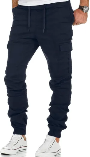 Sweatpants for Men with Pockets Men's Casual Cargo Pants Loose Fit Jogger Sweatpants Tactical Work Pants Multi Pocket