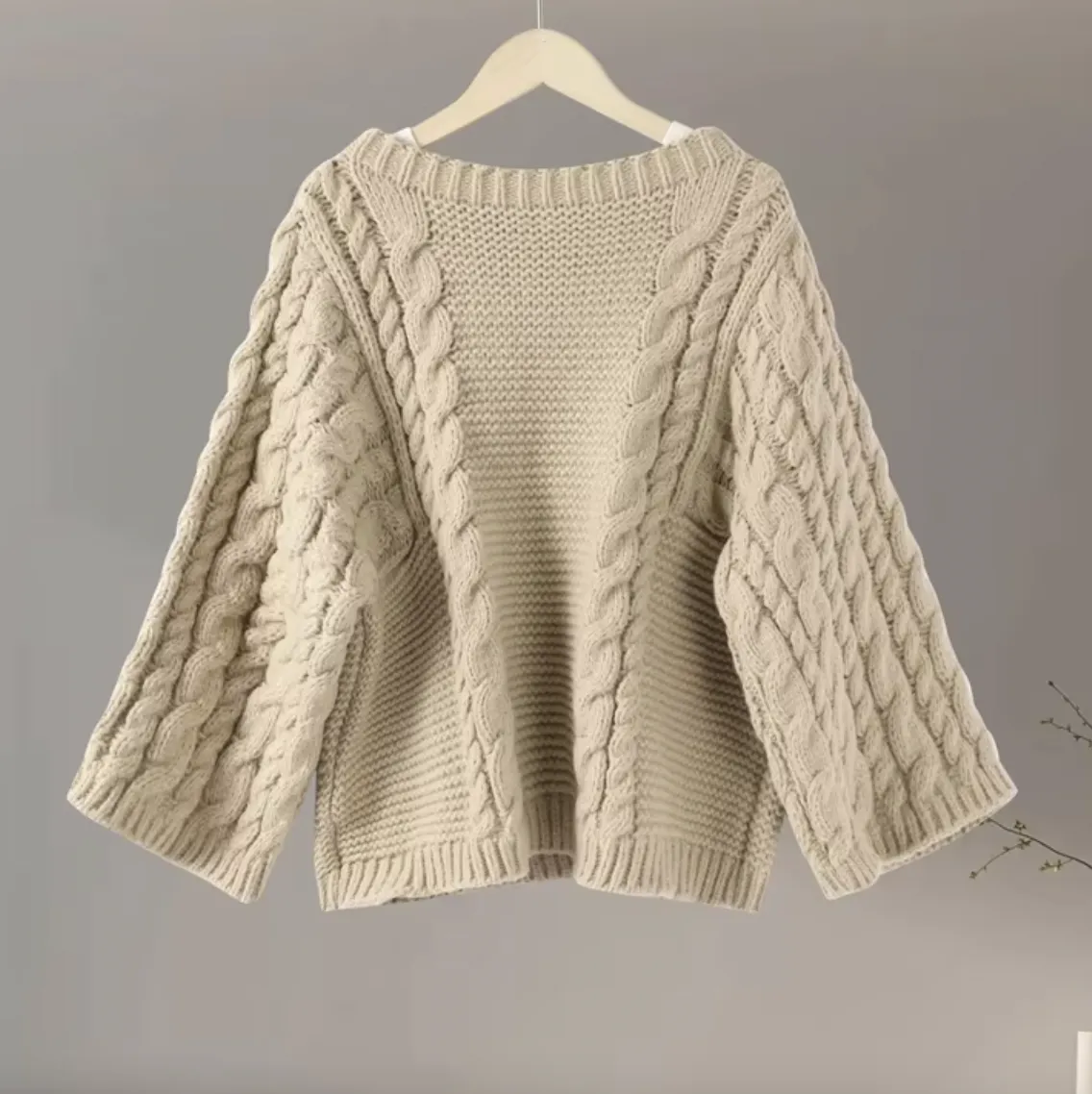 TINA OVERSIZED FALL CHUNKY SWEATER