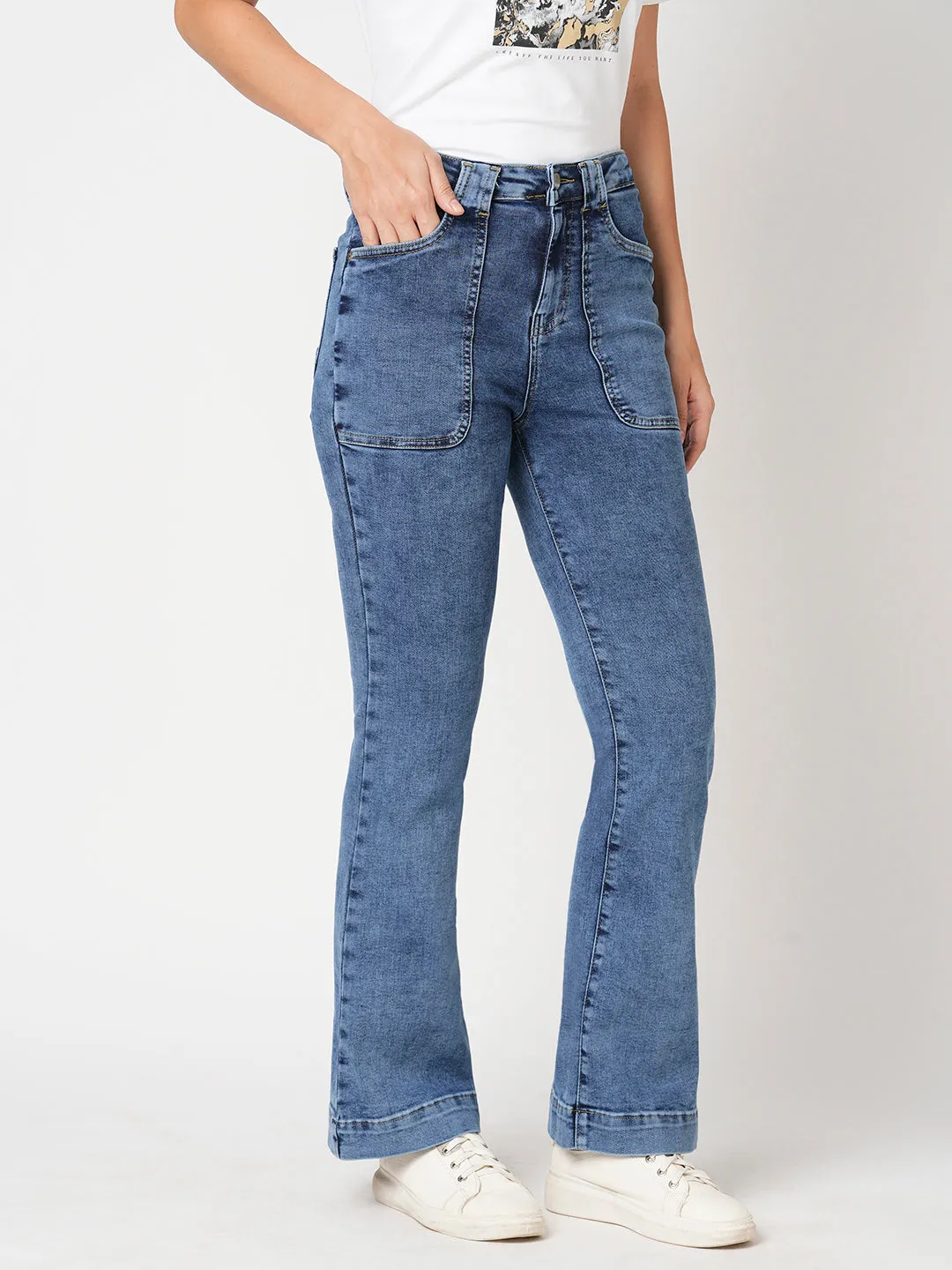 Women High-Rise Flare Jeans