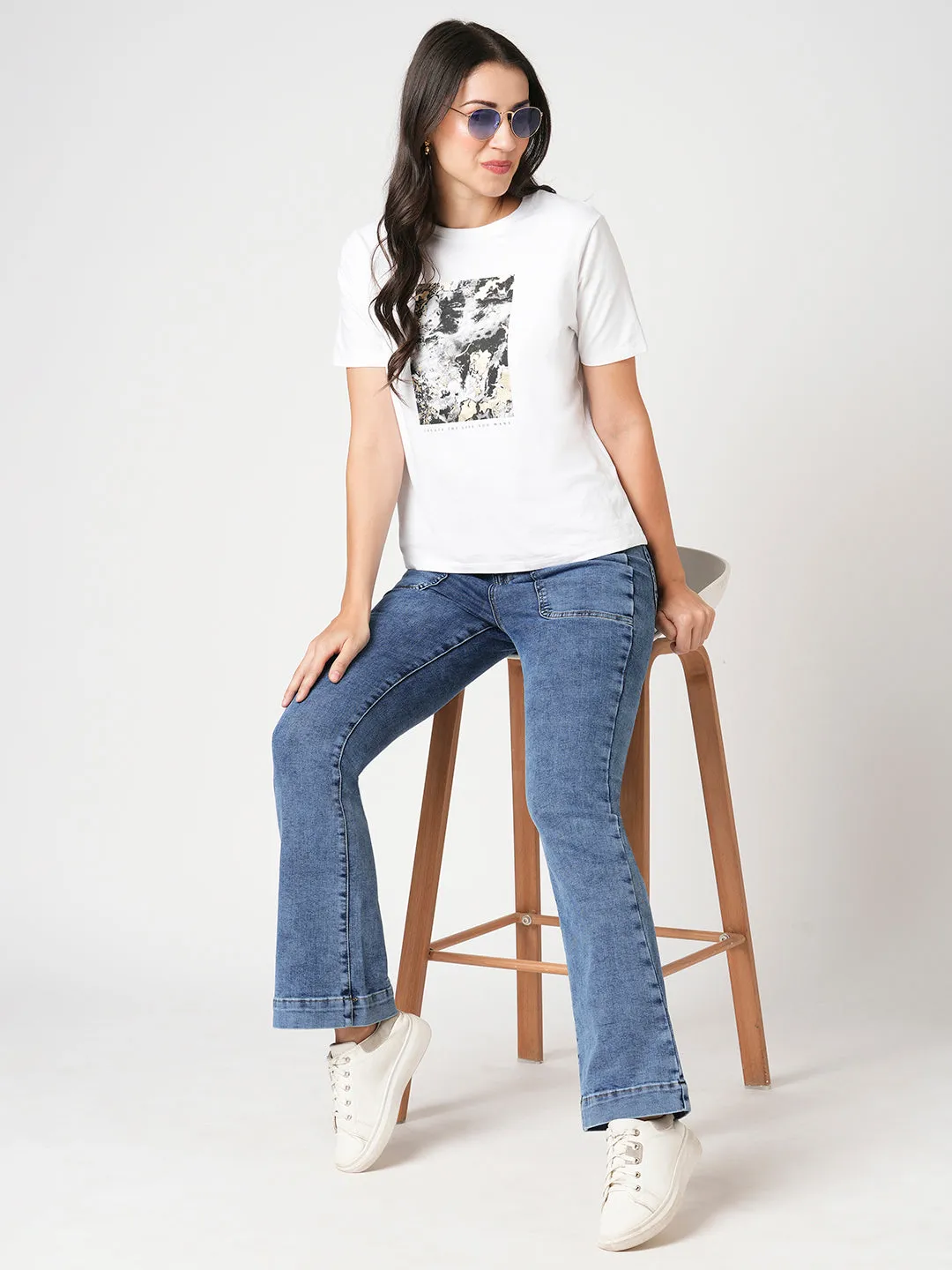 Women High-Rise Flare Jeans