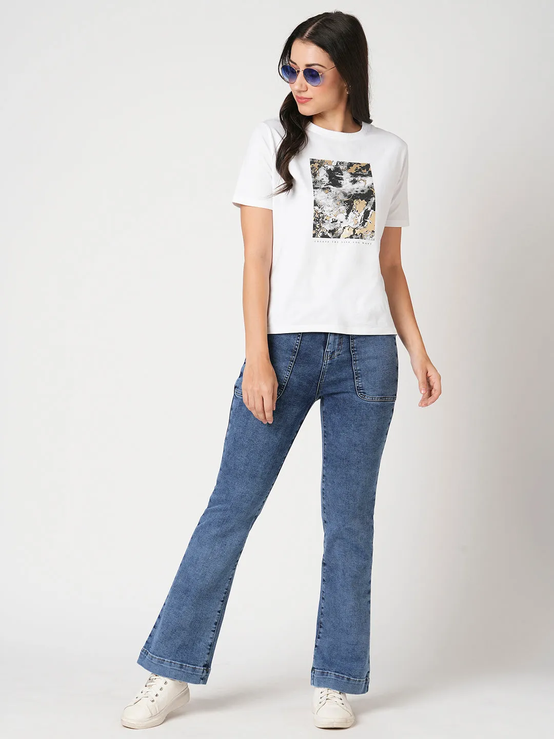 Women High-Rise Flare Jeans