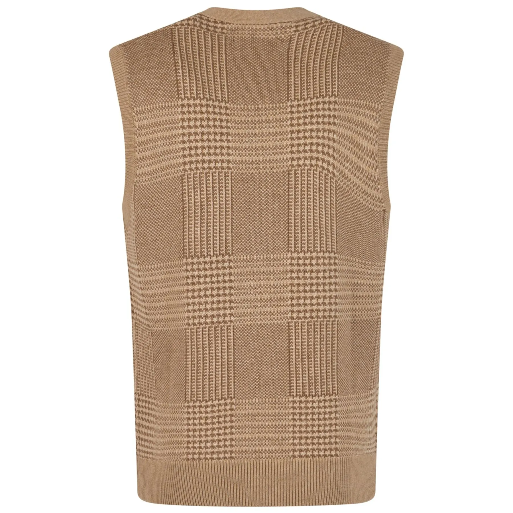 x TRENDYGOLF Cotton Blend Vest Tan Multi - SS24