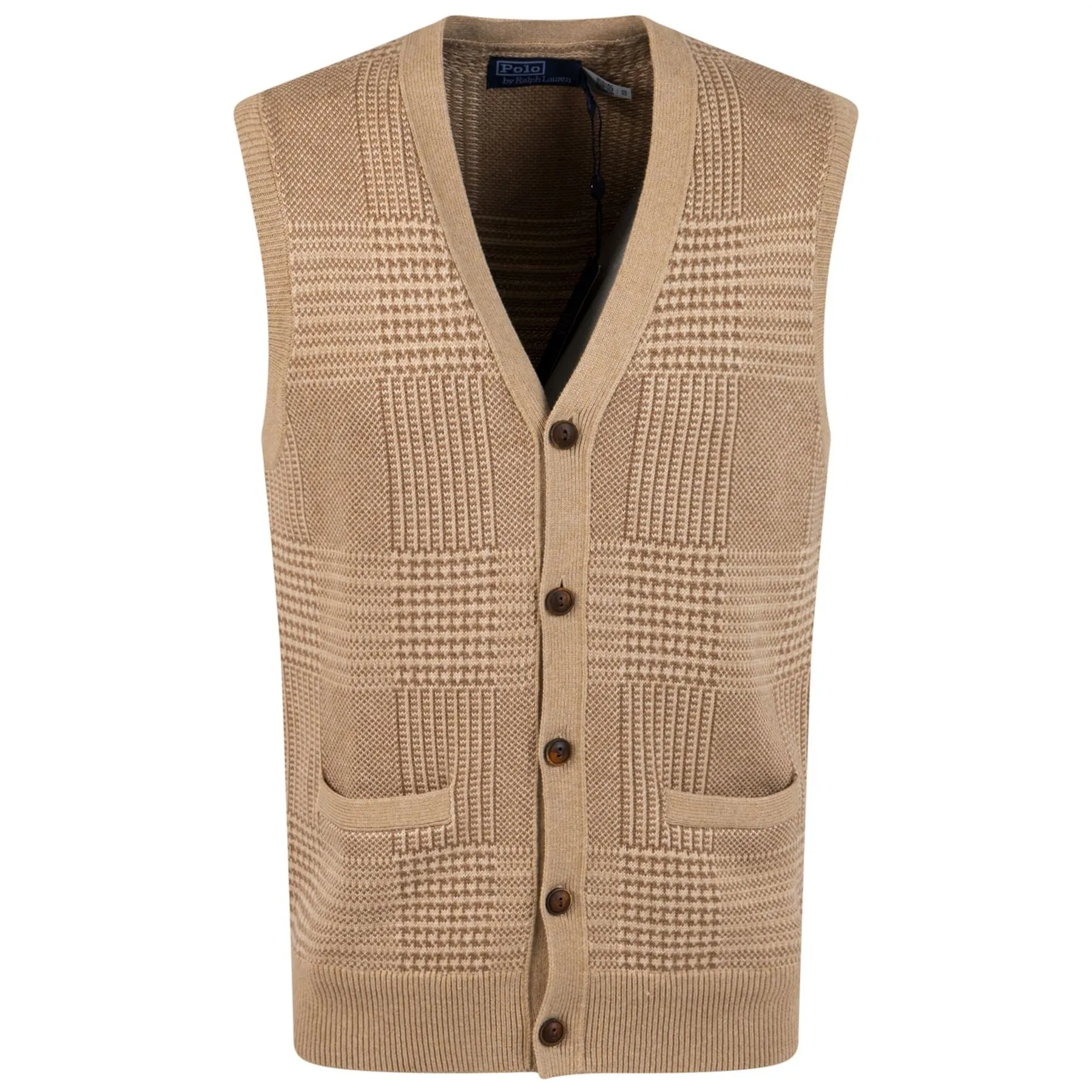 x TRENDYGOLF Cotton Blend Vest Tan Multi - SS24