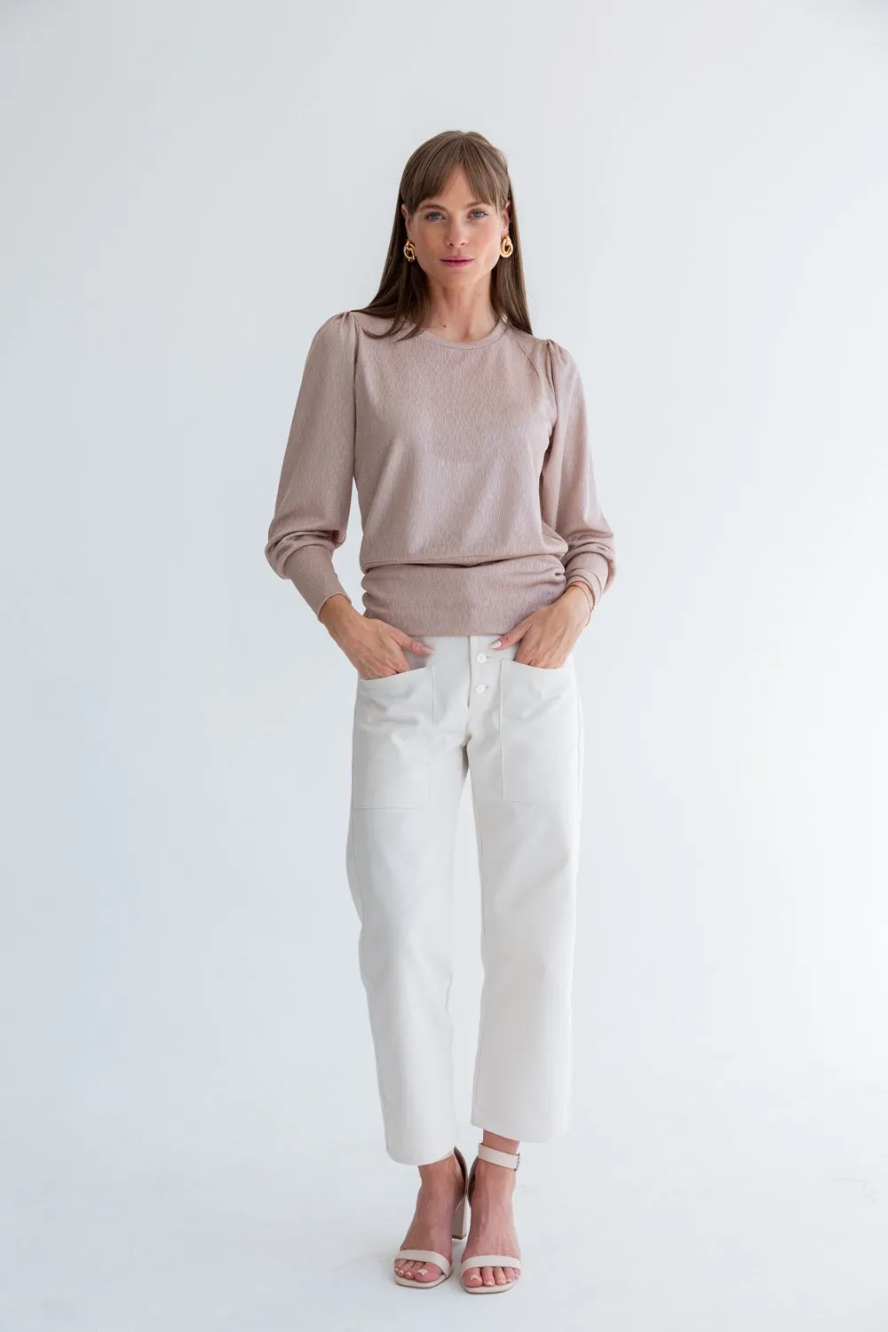 Zoe Top Gold Shimmer